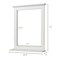 Space Saving Wall-Mounted Bathroom Vanity Mirror with Bottom Shelf Suitable for Any Room